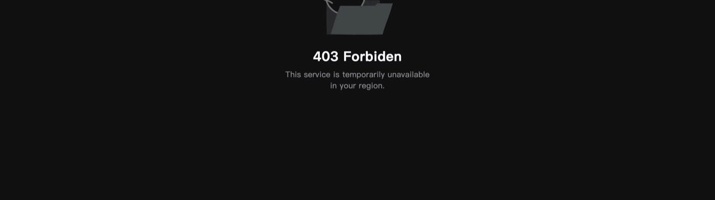 polybuzz.ai opened from India on October 23, 2026, showing only a dark page with 403 Forbiden and This service is temporarily unavailable in your region